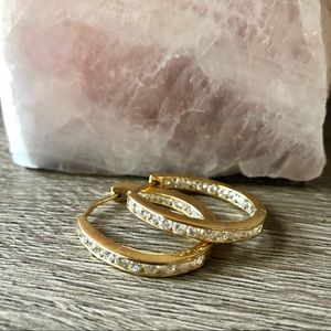 Vintage Cubic Zirconia Earrings